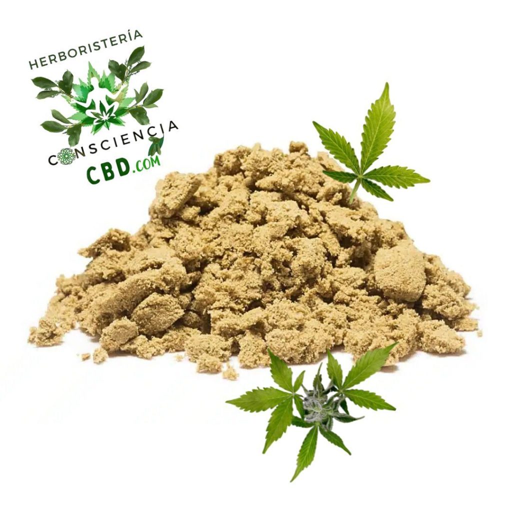 Hash Iceolator de color marrón claro y 60% de CBD en Consciencia
