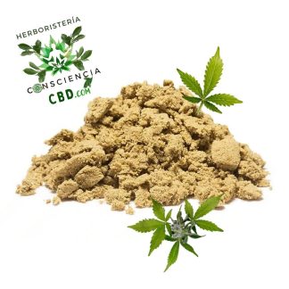 Hash Iceolator de color marrón claro y 60% de CBD en Consciencia