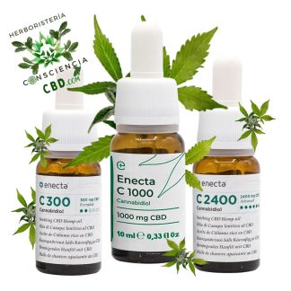Aceites CBD Full Spectrum con distintos porcentajes de Cannabidiol